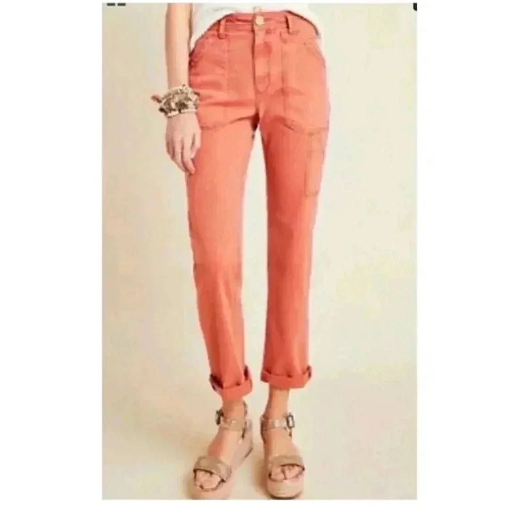 Anthropologie Herringbone Carpenter Pants